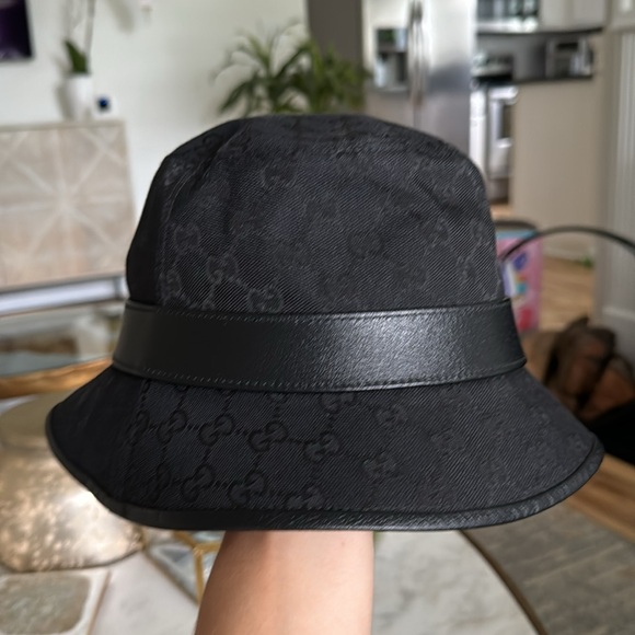 UNISEX GG CANVAS BUCKET HAT WITH DOUBLE G - Picture 9 of 13